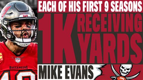 WR Mike Evans extended NFL record to 10 consecutive seasons .